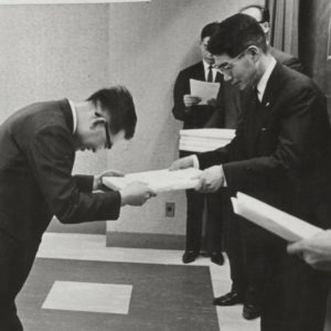 Remise de diplômes Dale Carnegie en Asie, photographie noir et blanc